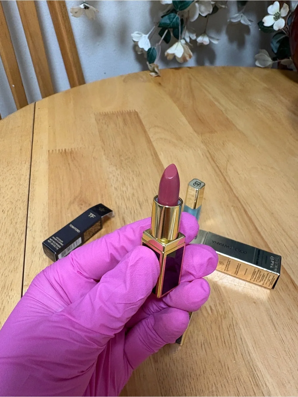 Luxury 2pc bundle~sample size ~ Tom Ford Lip Color 19 Runway Rose, D&G mint lip